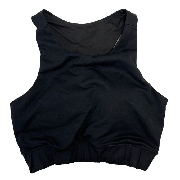P'tula Other - P'Tula Size S Sports Bra Black Racerback High Neck Women's Stretch Back Logo